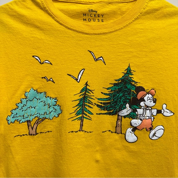 Disney Mickey Mouse Camping Nature Tee Shirt - Picture 3 of 4